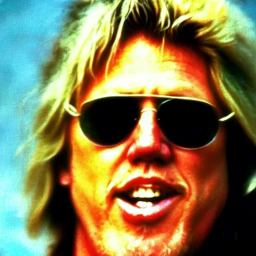 Image similar to gary busey as a hippie from the 7 0 s, photo from the 7 0 s