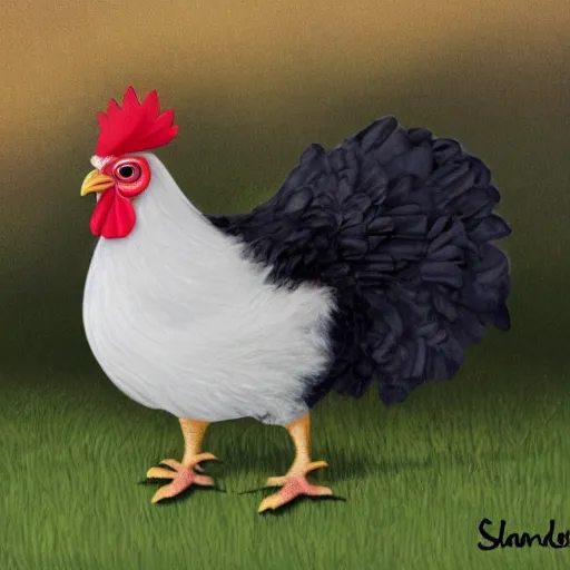 Image similar to a chicken as conlonel sanders