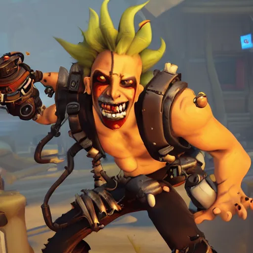 Prompt: junkrat from the video game overwatch