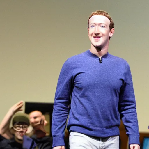 Image similar to mark zuckerberg standing on a facebook users neck