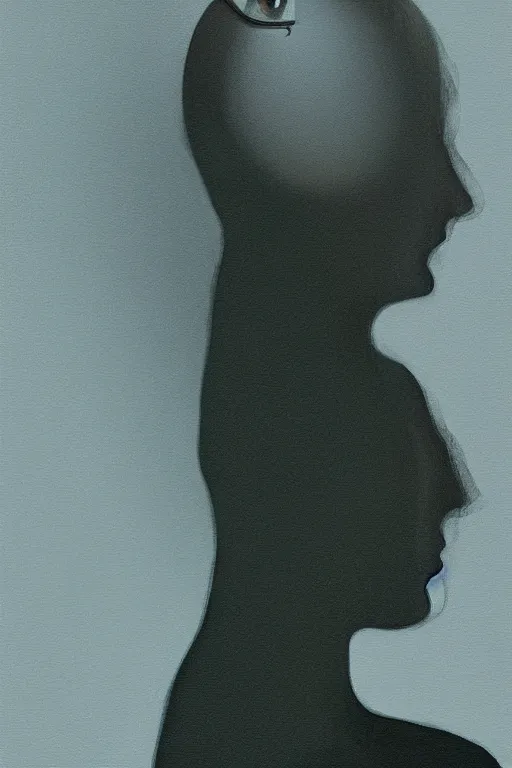 Image similar to woman wearing oculus and digital glitch head edward hopper and james gilleard, zdzislaw beksisnski, higly detailed