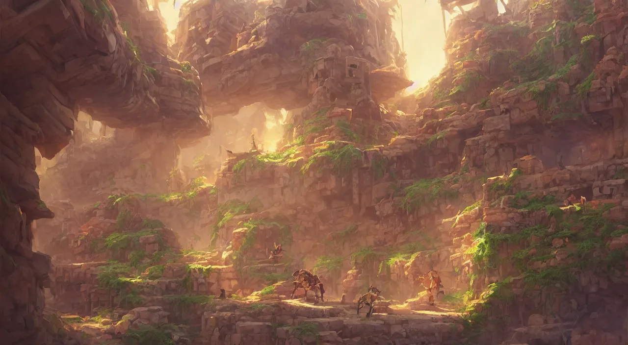 Image similar to wood wall fortress arabian marketplace fabric greeble block jungle dirt ground global illumination ray tracing hdr official fanart behance hd artstation by jesper ejsing, by rhads, makoto shinkai and lois van baarle, ilya kuvshinov, rossdraws