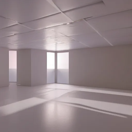 Image similar to an ultra high definition professional studio quality photograph of a transparent iridescent perspex pastel coloured art objects in an empty white room. dramatic lighting, ray tracing, refraction, shallow d. o. f, colour corrected, golden ratio, three point light. volumetric shadows. god rays.