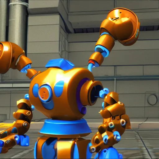 Prompt: precusor robot in haven city from jak 2, highly detailed, photorealistic