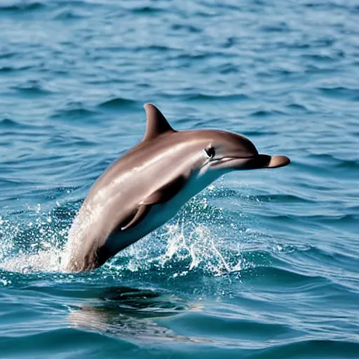 Image similar to dolphin in sea cute, colourful, happy, adorable