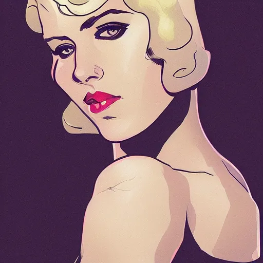 Prompt: a portrait in the style of adam hughes.