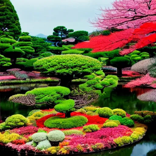 Prompt: Beautiful japan garden