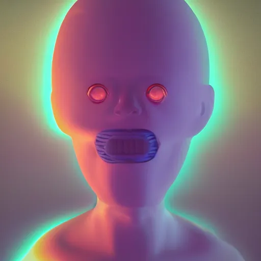 Image similar to pareidolia by Beeple