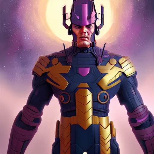 Prompt: marvel comics galactus by jessica rossier, portrait, detailed face