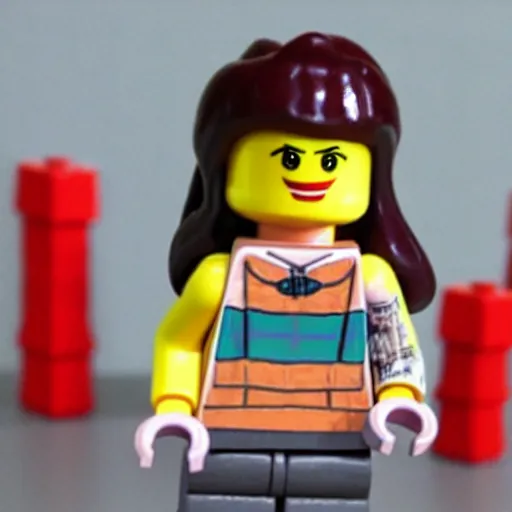 Image similar to Claudia Sheinbaum as a lego toy