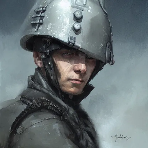 Image similar to painting of a polish wizard, epic, tragic, military art, fantasy, dieselpunk, hd shot, digital portrait, beautiful, artstation, comic style, by artgerm, guy denning, jakub rozalski, magali villeneuve and charlie bowater