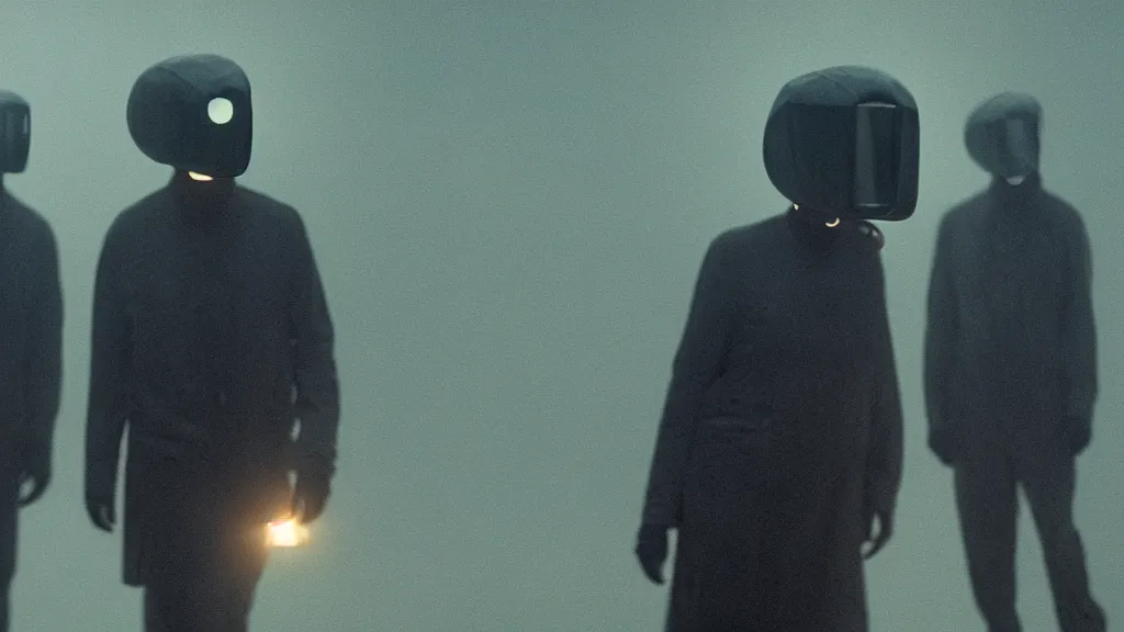 Image similar to the shrimp head blinders film still from the movie directed by denis villeneuve with art direction by zdzis