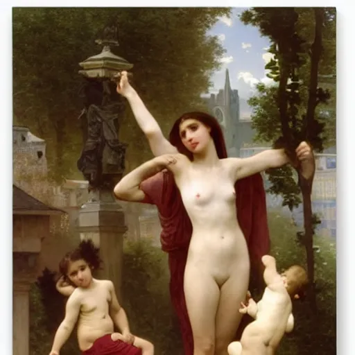 Image similar to a city of munich by william - adolphe bouguereau