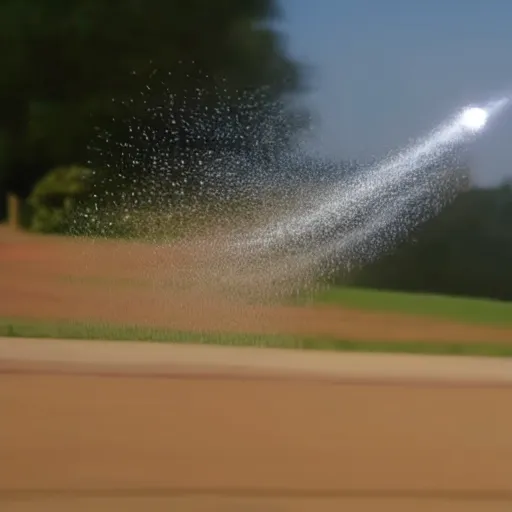 Image similar to close up zoom bullet flying through the air in slomo, slow motion, slomo guys,