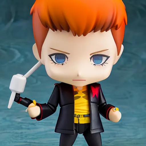 Image similar to a david bowie nendoroid, product shot