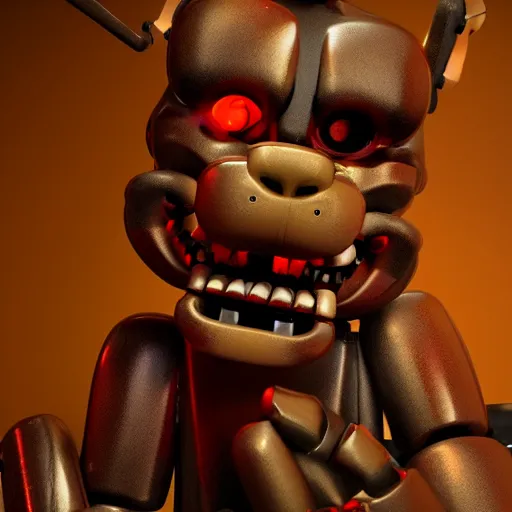 prompthunt: horror animatronic from fnaf, by wlop, 8 k, super detailed,  octane render, vfx, super realistic, unreal engine 5