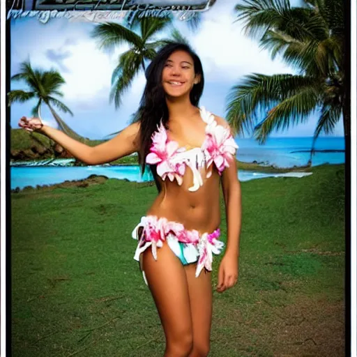 Image similar to beautiful Hawaiian girl