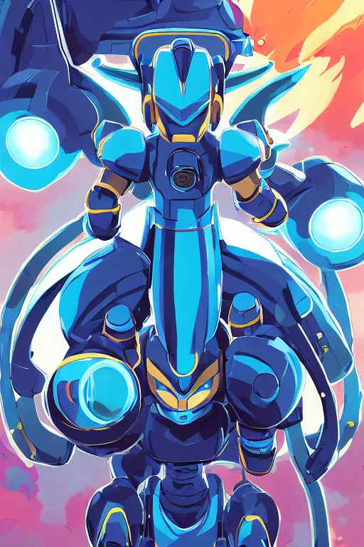 Image similar to robot ninja mask helmet megaman x zero rockman 2 0 2 2 switch game boss legacy collection fanart artsation, art gta 5 comics, behance hd by jesper ejsing, by rhads, makoto shinkai and lois van baarle, ilya kuvshinov, rossdraws global illumination ray tracing