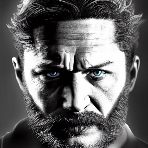 Image similar to Tom Hardy as wolverine 4K quality Photorealism