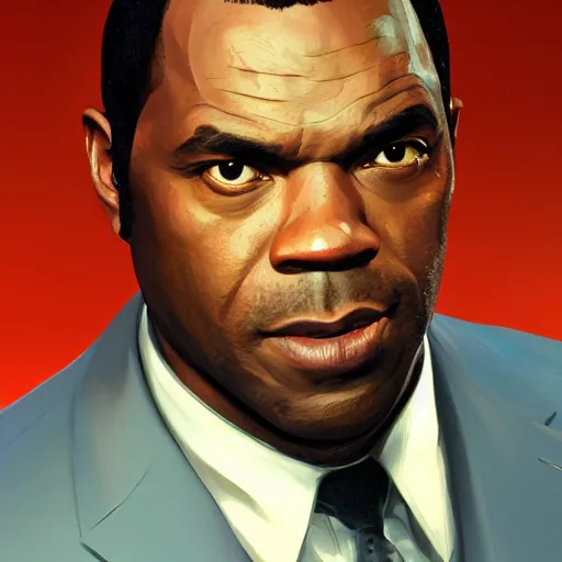 Prompt: portrait of franklin clinton from the game grand theft auto v,digital art,ultra realistic,ultra detailed,art by greg rutkowski,detailed face