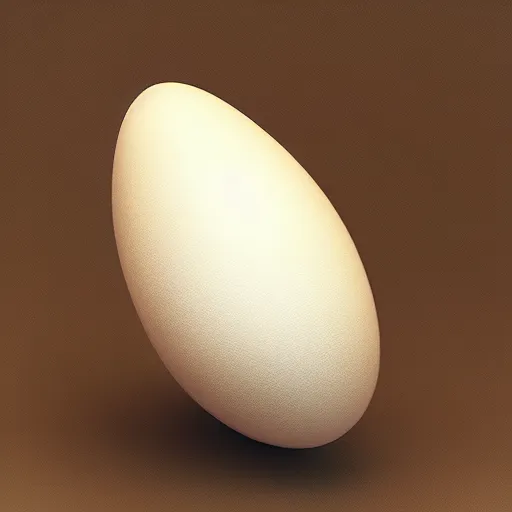 Image similar to icy egg lays beautifully among regular eggs, ray tracing, cinematic, digital art, realistic, octane render