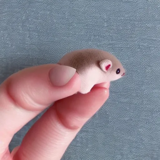 Prompt: a miniature slowpoke ( pokemon ) that fits in the palm of your hand