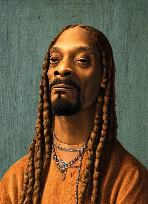 Image similar to a very high resolution image from a new movie, snoop dogg. drawn by leonardo da vinci. mountains, directed by wes anderson