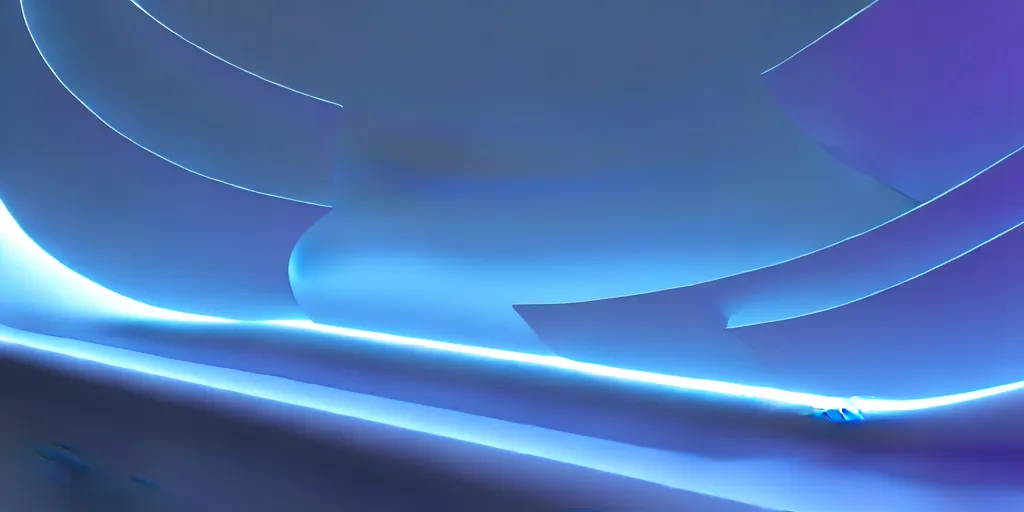 Image similar to a abstract background with curves and light, octane render, soft, trending on artstation, 8 k render, unreal engine