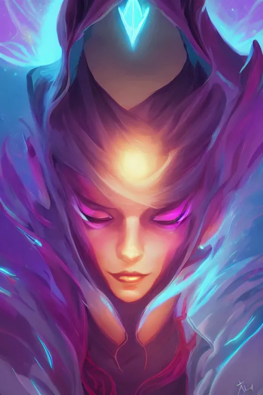 Prompt: xayah league of legends wild rift hero champions arcane magic digital painting bioluminance alena aenami artworks in 4 k design by lois van baarle by sung choi by john kirby artgerm style pascal blanche and magali villeneuve mage fighter assassin