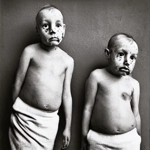 Image similar to twins photo by roger ballen