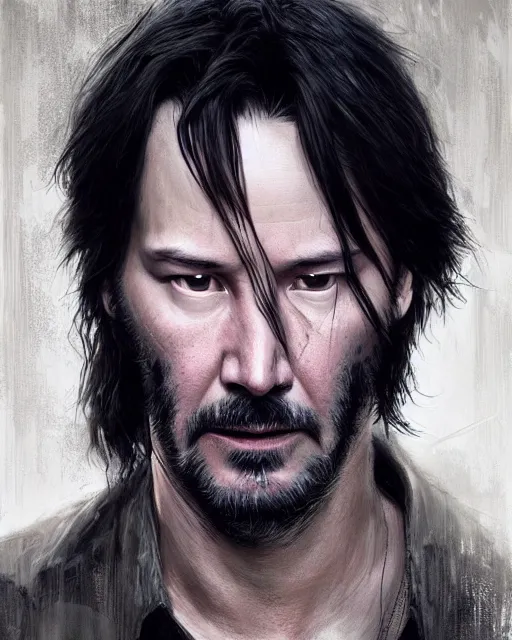 Prompt: keanu reeves as a ghost, hyper realistic face, beautiful eyes, fantasy art, in the style of greg rutkowski, intricate, hyper detailed, smooth