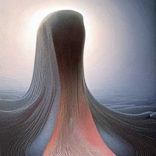 Prompt: queen of jupiter by zdzisław beksinski and zaha hadid. highly detailed, hyper - real, very beautiful, intricate fractal details, very complex, trending on deviantart and artstation