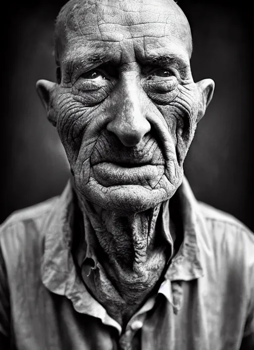 Image similar to handsome anthropomorphic mangle by lee jeffries, gelatin silver process