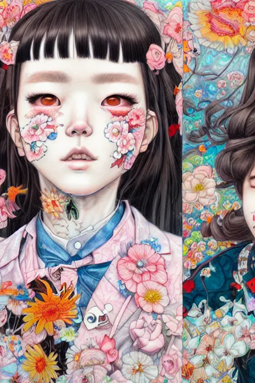 Image similar to cowboy style of yoshii chie and hikari shimoda and martine johanna, highly detailed