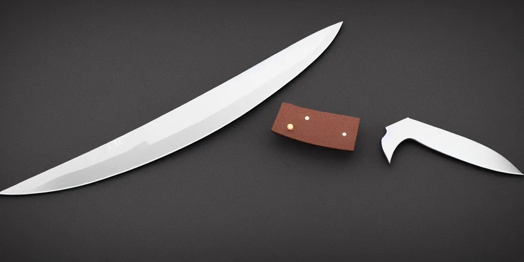 Prompt: impressive render of KA-BAR knife, octance render, max graphics, high quality, detailed, lightning, raytracing