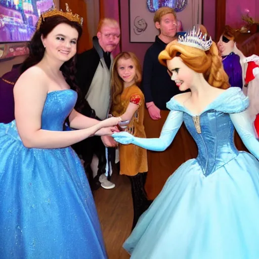 Image similar to a disney princess meeting