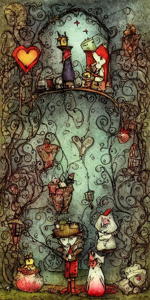 Image similar to a valentine's day scene by alexander jansson