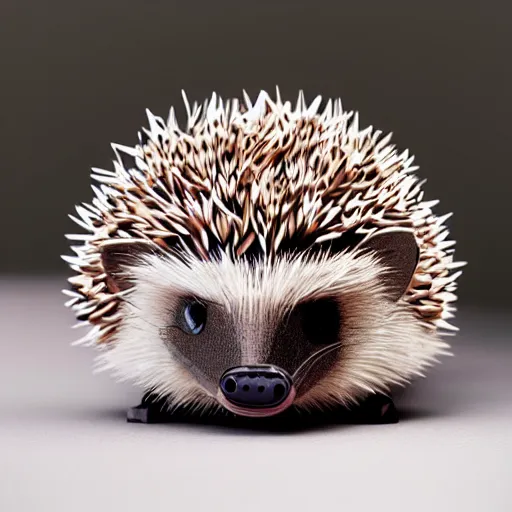 Image similar to cute hedgehog in the style of goro fujita