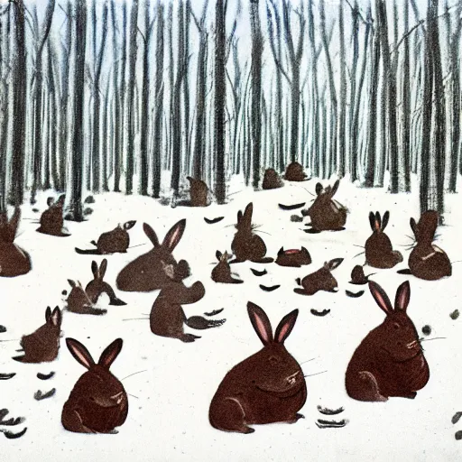 Image similar to the rabbit forest