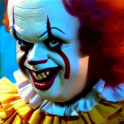 Image similar to Pennywise as Willy Wonka 4K quality super realistic