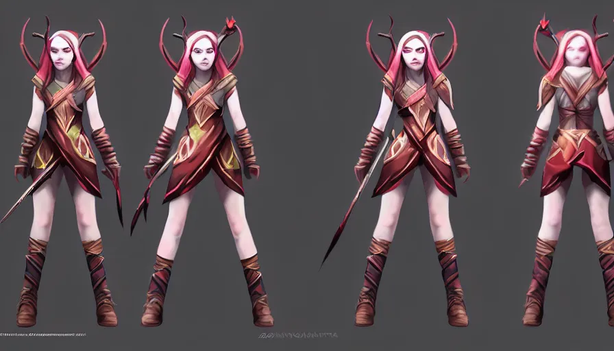 Image similar to anya taylor - joy as dota 2 game character, symmetrical, dota 2 concept art, character design, ultra hd