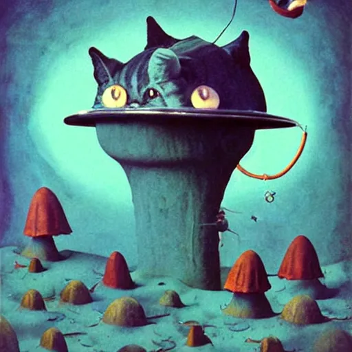 Image similar to anglerfish fused with cat, clay toadstool snail concept art anatomy, action pose, very coherent and colorful high contrast masterpiece by norman rockwell franz sedlacek hieronymus bosch dean ellis simon stalenhag rene magritte gediminas pranckevicius, dark shadows, sunny day, hard lighting, reference sheet white! background