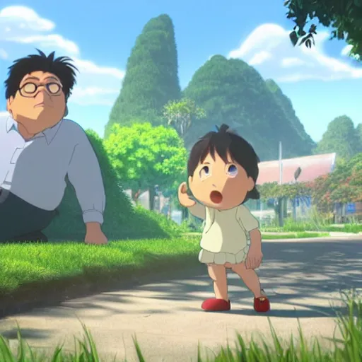 Prompt: a wholesome animation key shot of gustavo petro, medium shot, studio ghibli, pixar and disney animation, sharp, rendered in unreal engine 5, anime key art by greg rutkowski, bloom, dramatic lighting