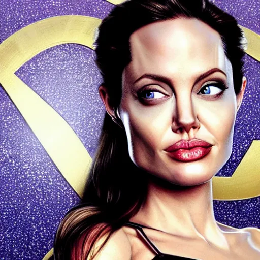 Image similar to an amazing award winning photo of angelina jolie as supergirl