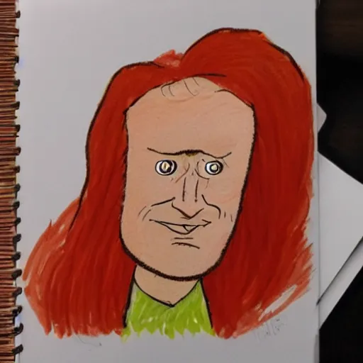 Image similar to carrot with connan o brien face caricature