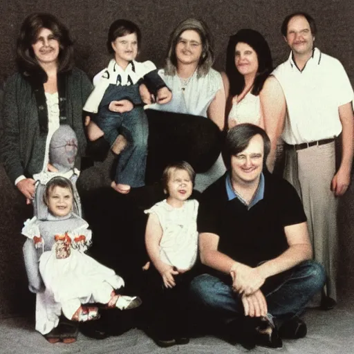 Image similar to family photo, 1 9 8 4