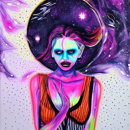 Prompt: Liminal space in outer space by Harumi Hironaka