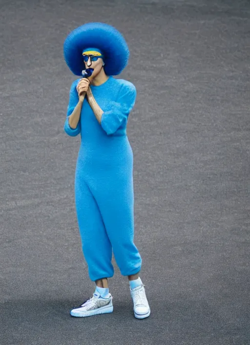 Image similar to hyperrealistic and heavy detailed air jordan runway show of marge simpson, leica sl 2 5 0 mm, vivid color, high quality, high textured, real life