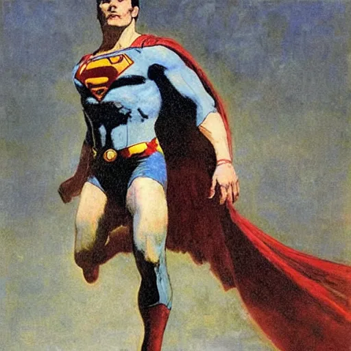 Image similar to superman by ilya repin