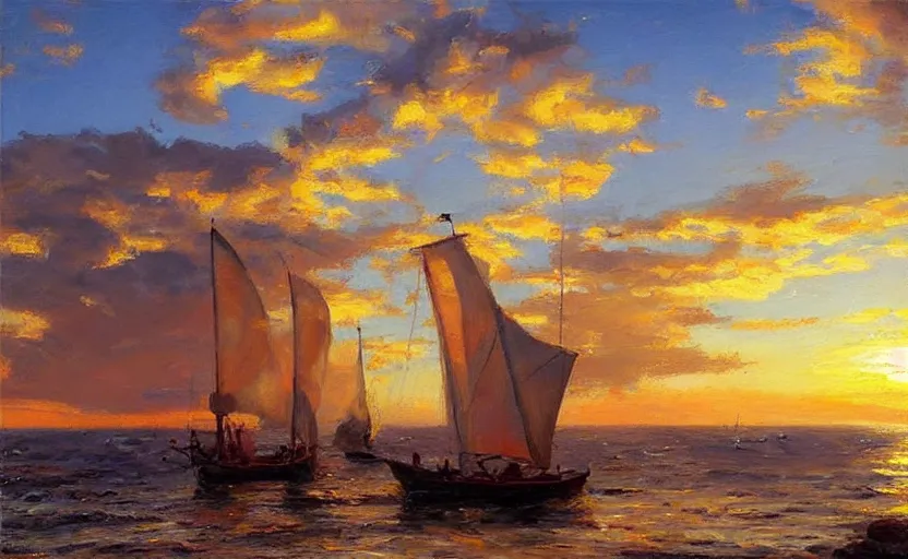 Image similar to “King’s Landing at sunset. By Konstantin Razumov, highly detailed”